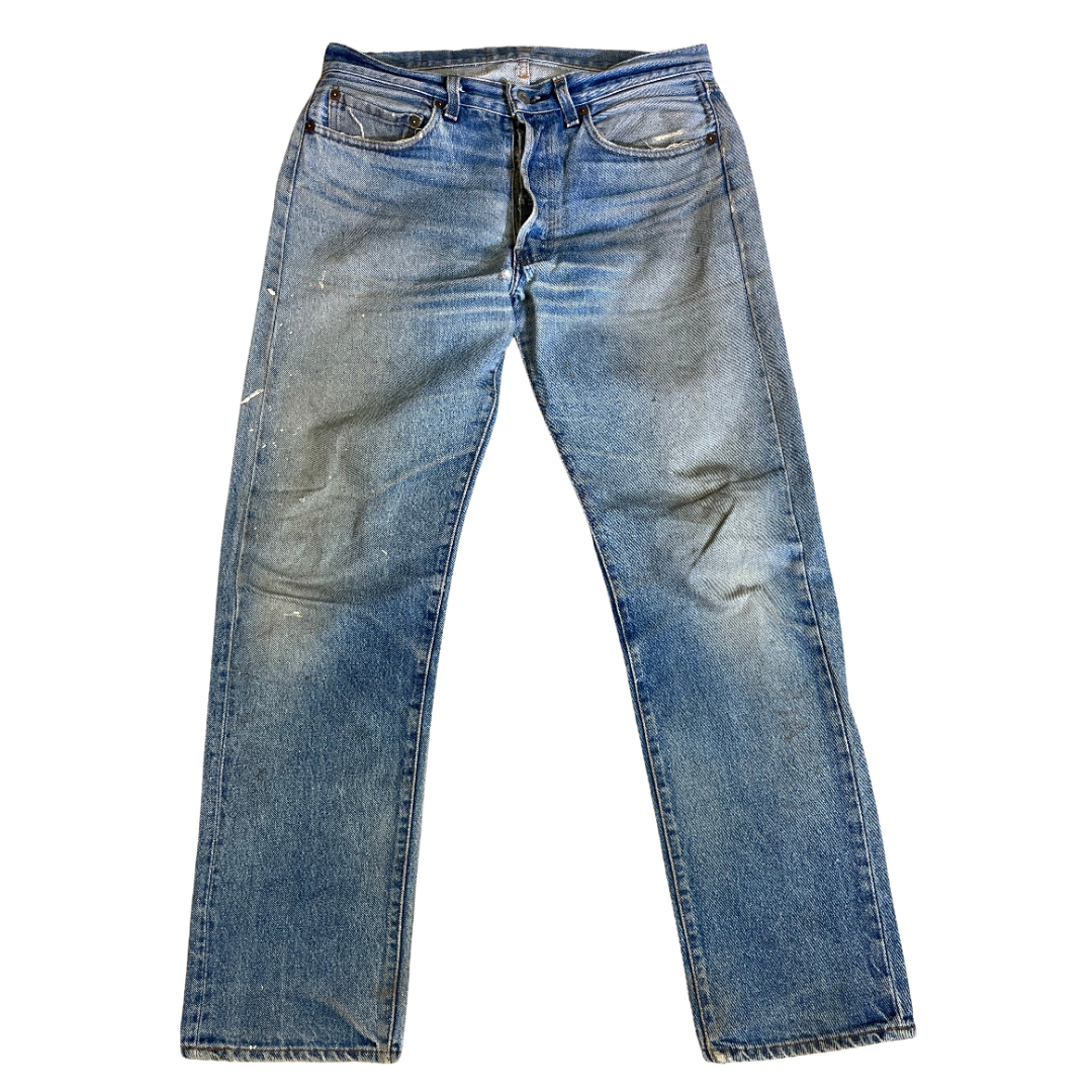 1980s 501 Faded Mid-Wash Denim Jeans by LEVI'S