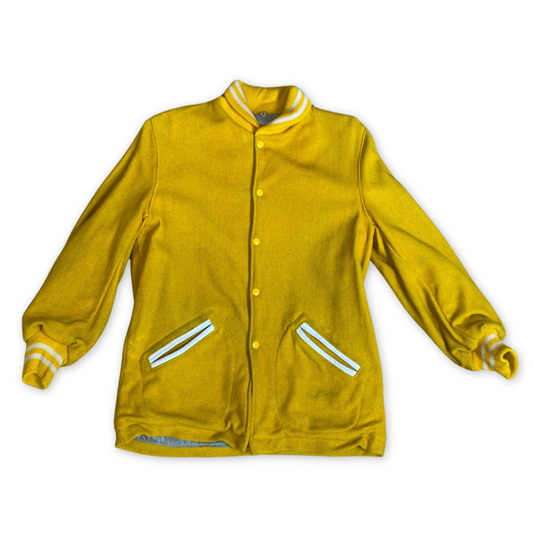 1950s-1960s Wool Yellow Lettermen's Jacket by Sportscraft