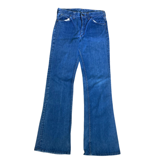 1970s Mid-Wash Bell Bottom Jean by Lee