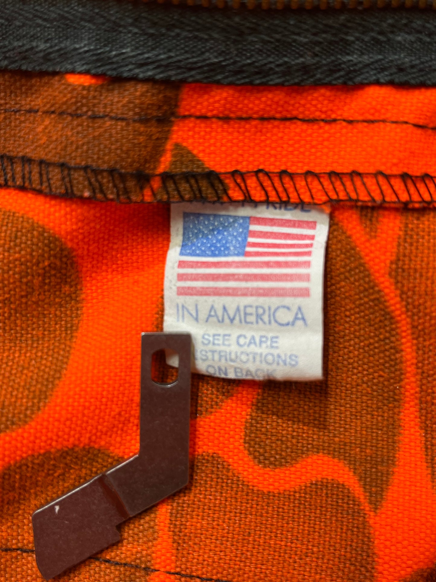 1970s-1980s Blaze Orange Camo Pants by Ranger