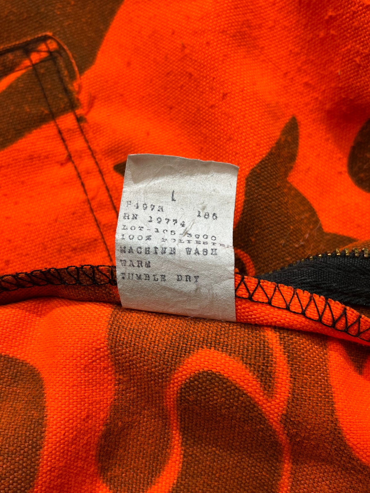 1970s-1980s Blaze Orange Camo Pants by Ranger