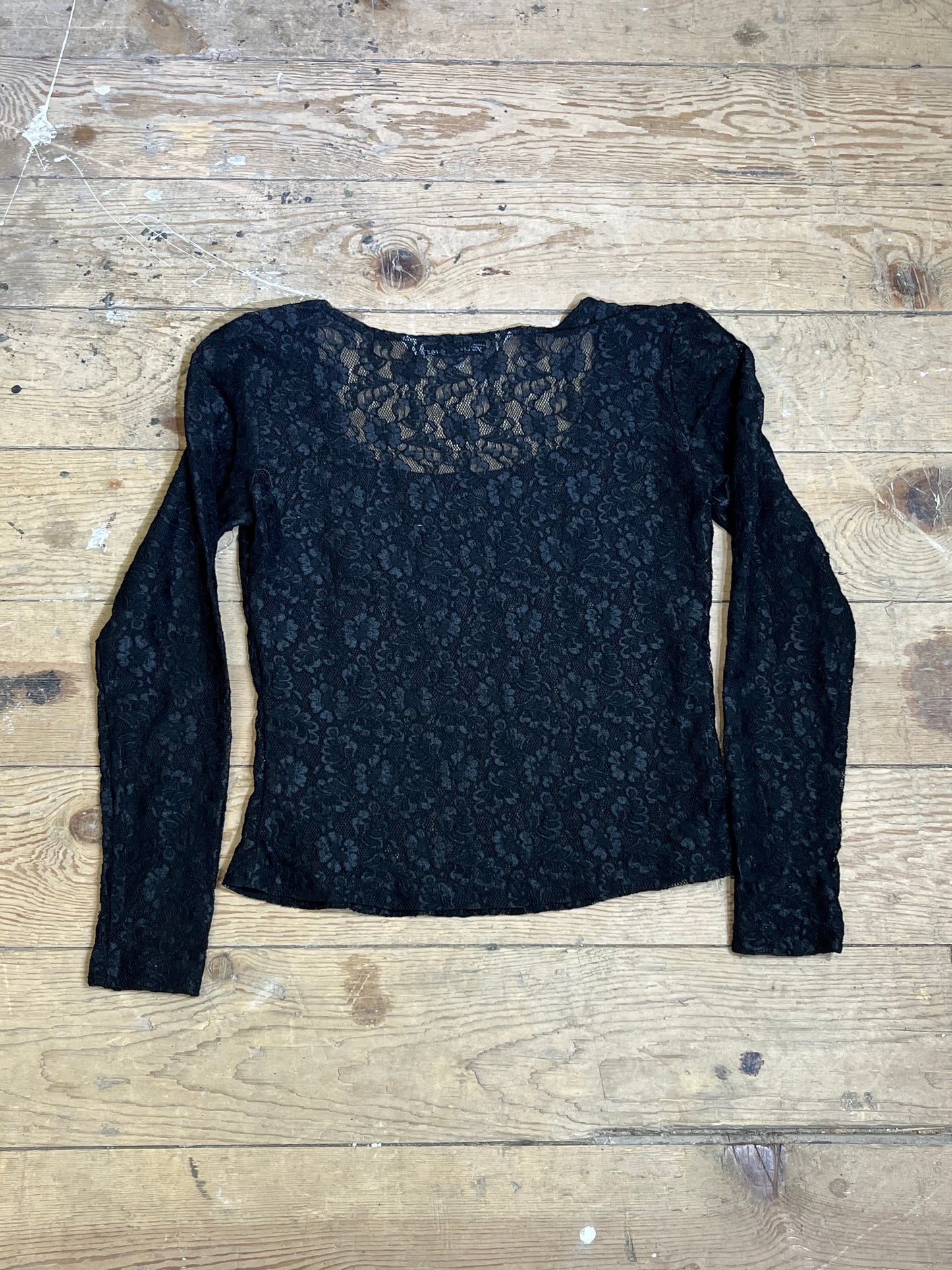 Y2K Era Black Lace Top by Paris Blues