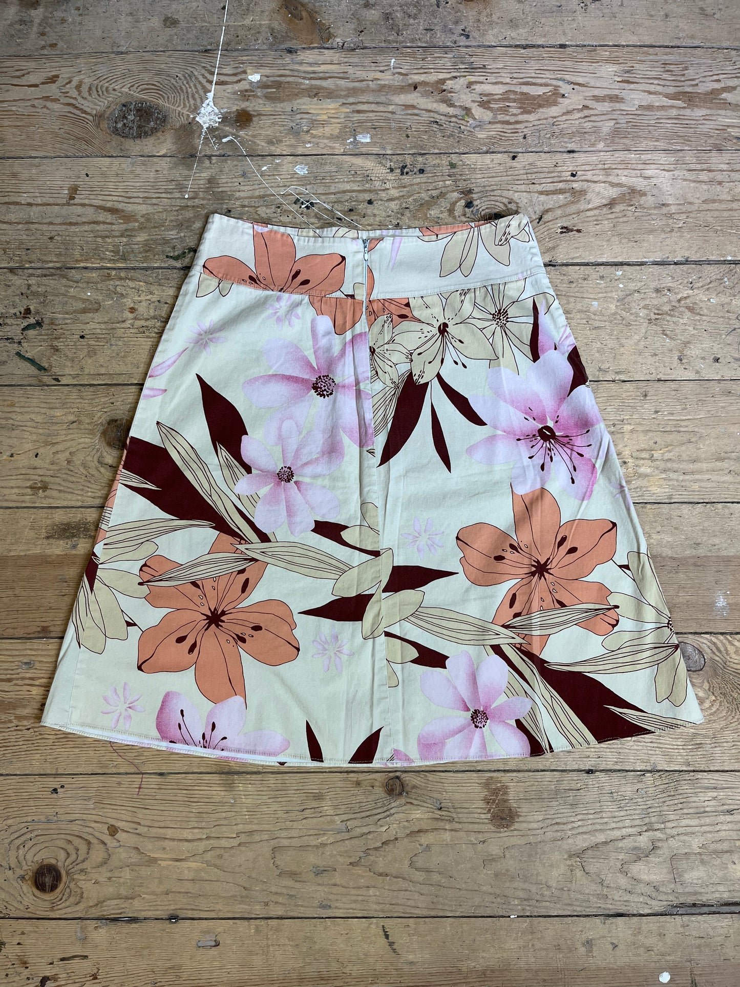 Y2K Era Floral A-Line Skirt by ESPRESSO