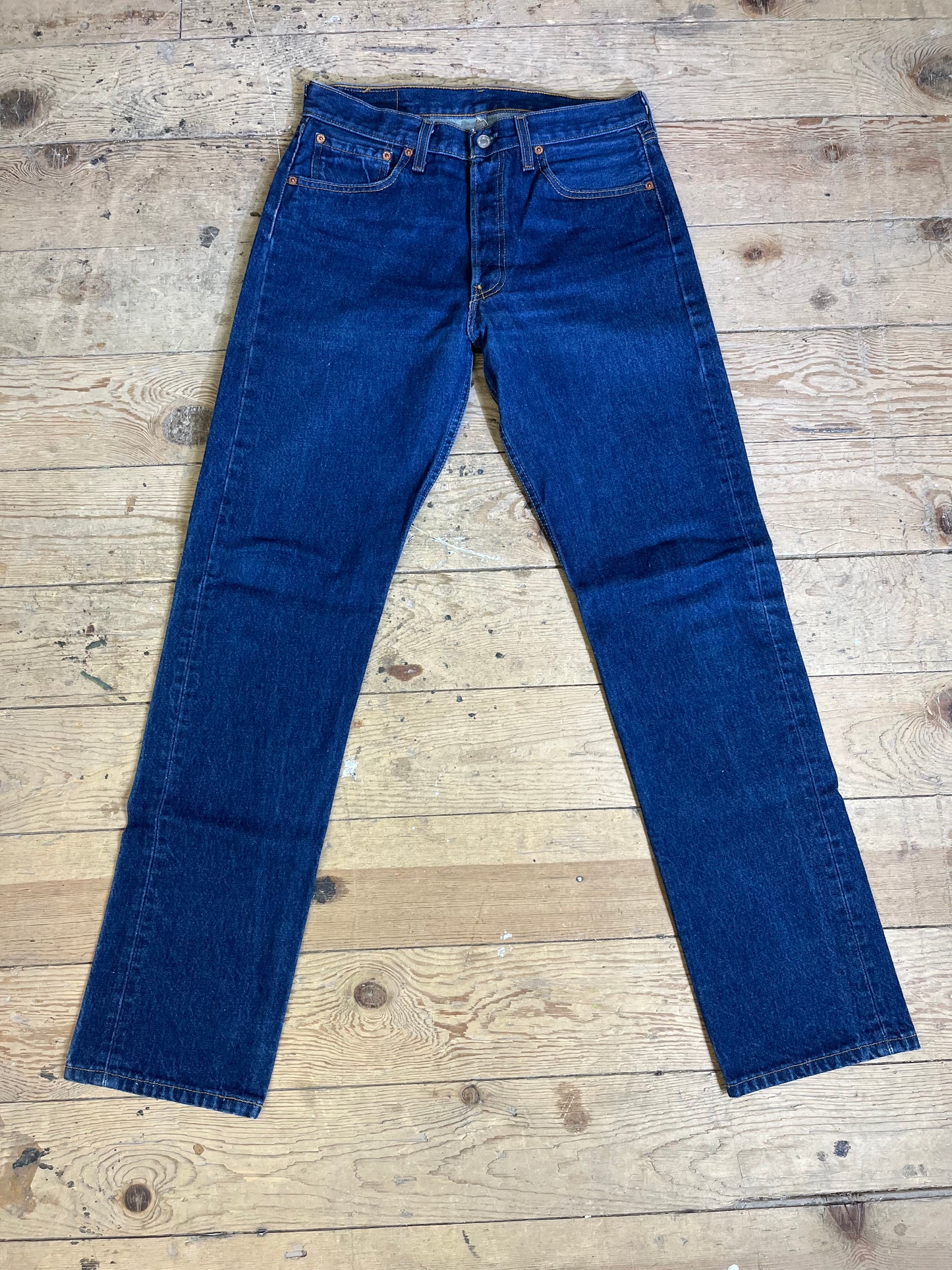 1990s 501XX Dark Wash Denim Jeans by LEVI'S