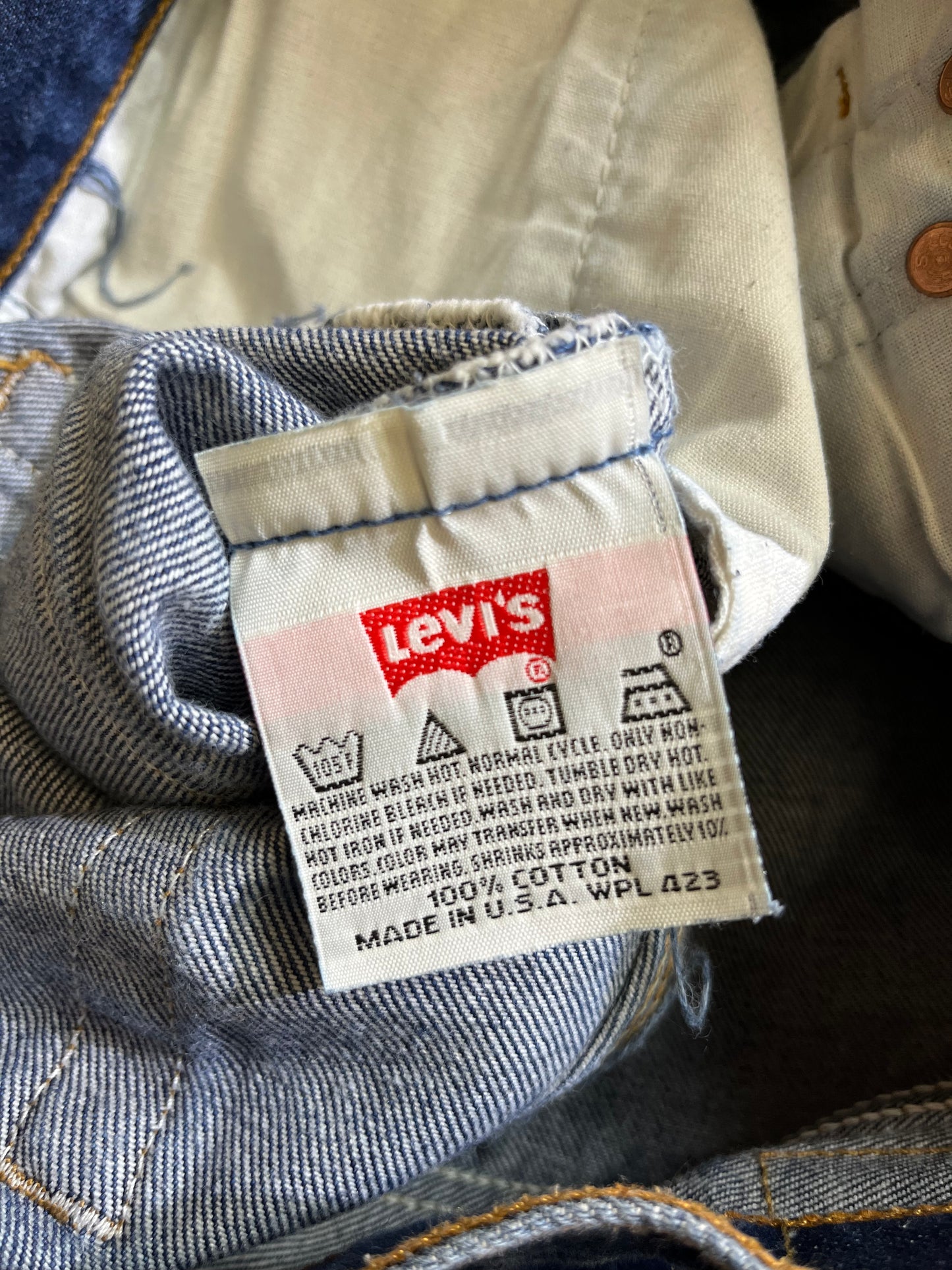 1990s 501XX Dark Wash Denim Jeans by LEVI'S