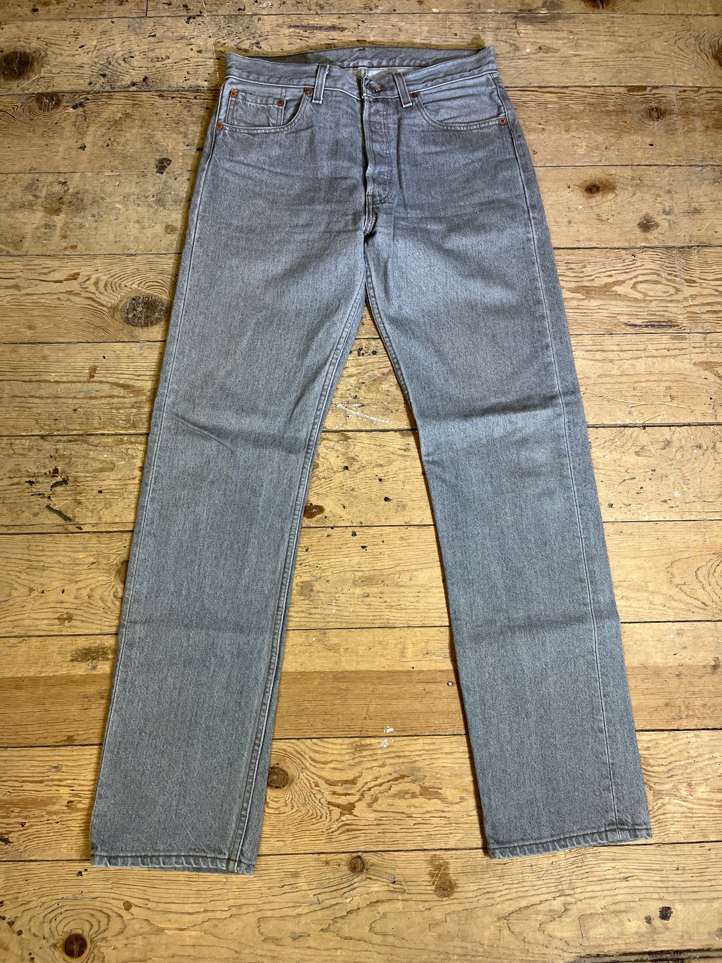 1990s 501 Grey-Wash Denim Jeans by LEVI'S