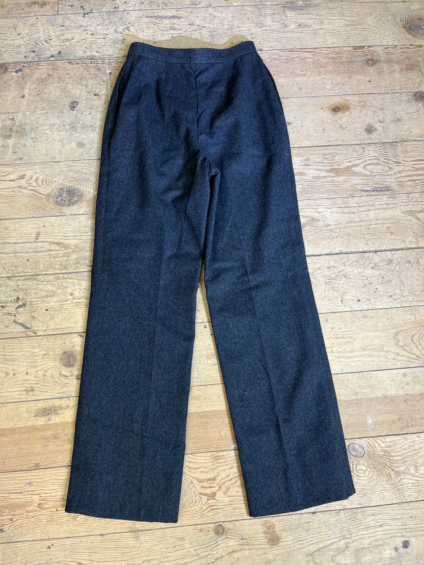 1980s Black Wool Trousers by PENDLETON