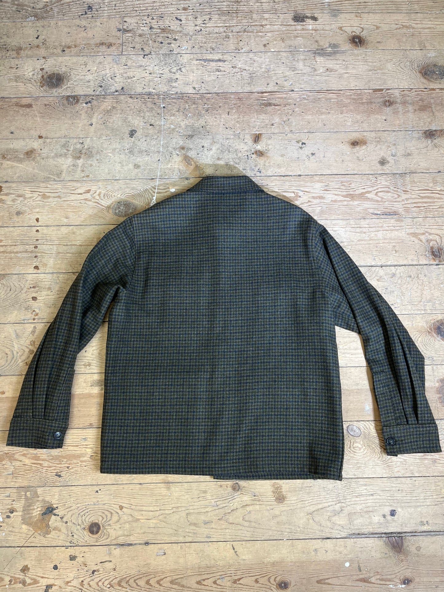 Back of Woolrich Woolen flannel Coat