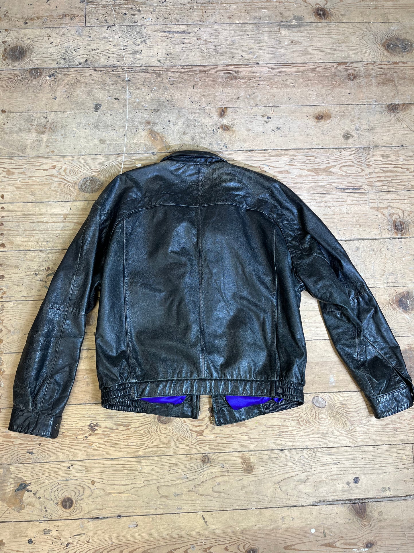 1980's Black Leather Jacket by RAGE