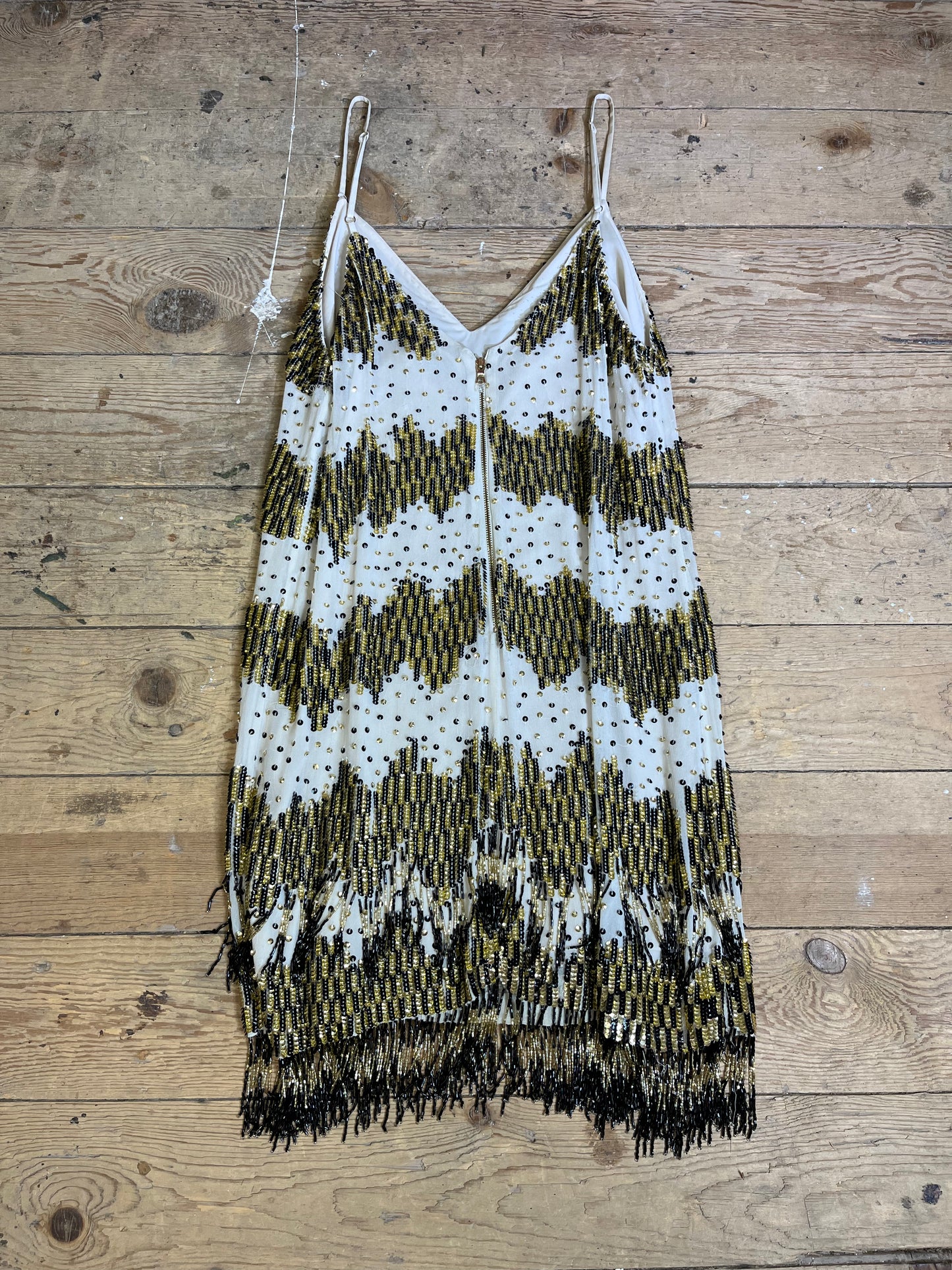 Bead and Sequin Cocktail Dress by Alice and Olivia