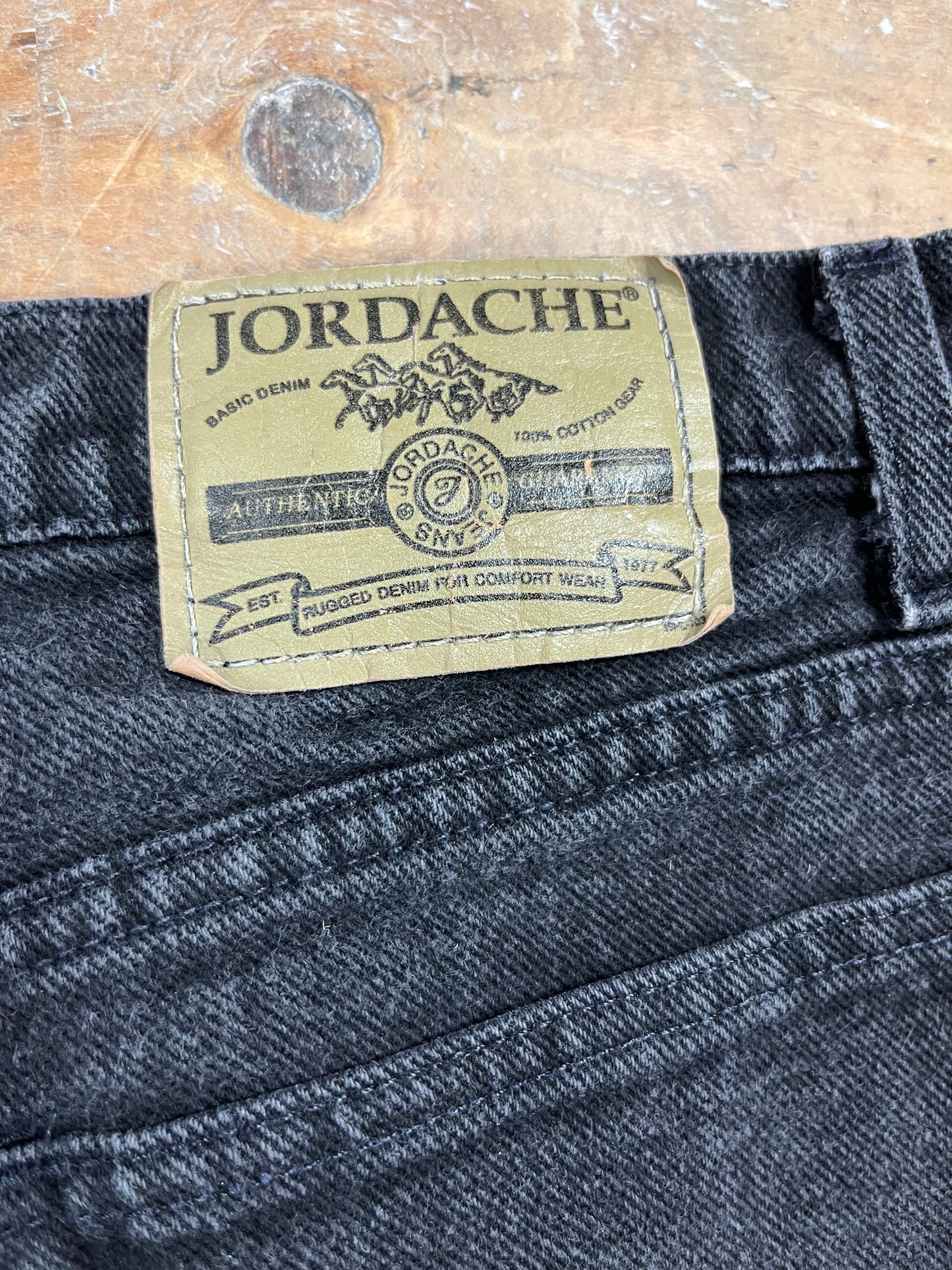 1990s Black Denim Jeans by JORDACHE