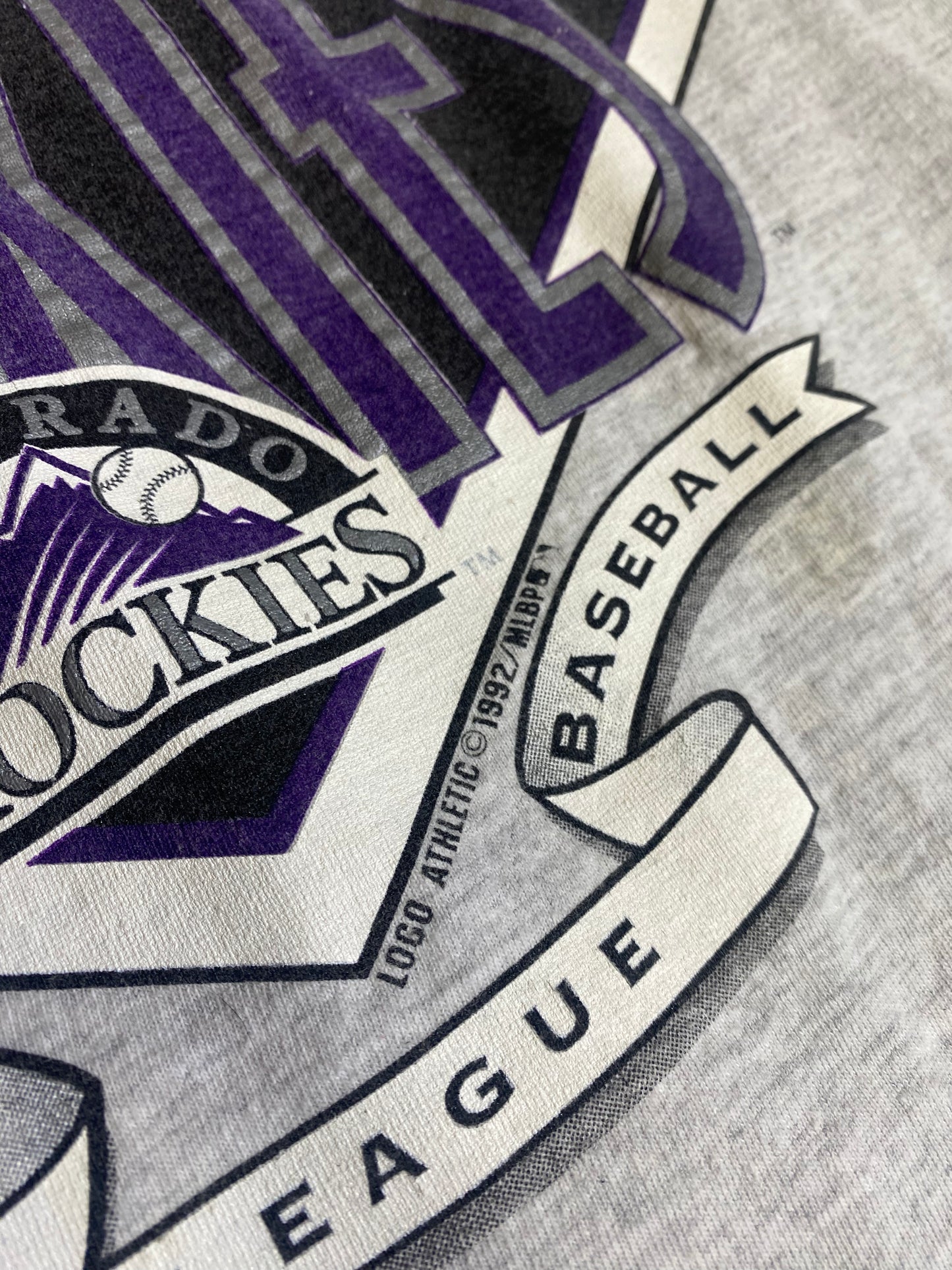 1992 Colorado Rockies Double Collar Graphic T-Shirt by Tultex