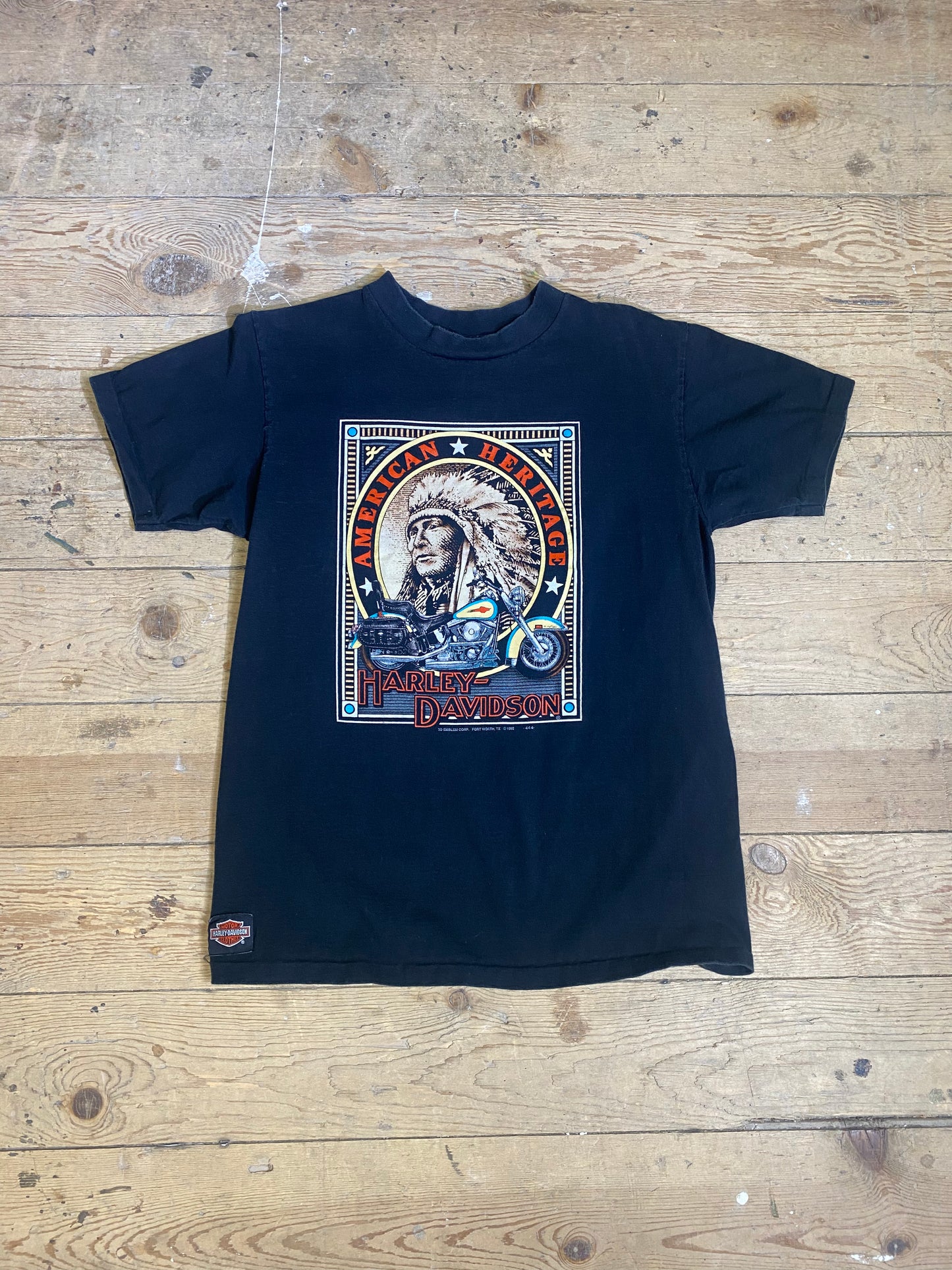 1992 Harley Davidson Portland, Oregon Graphic T-Shirt by Delta