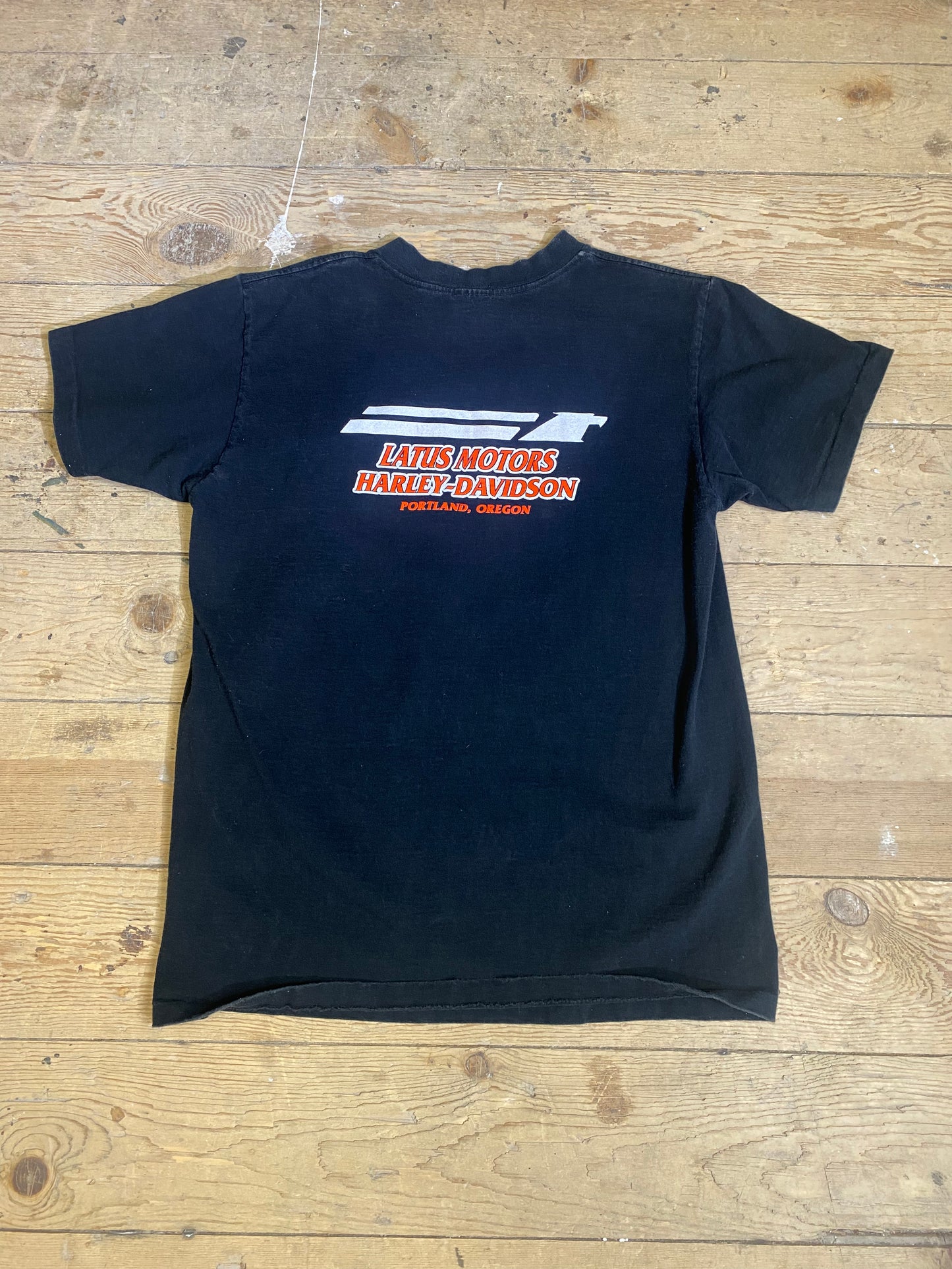 1992 Harley Davidson Portland, Oregon Graphic T-Shirt by Delta