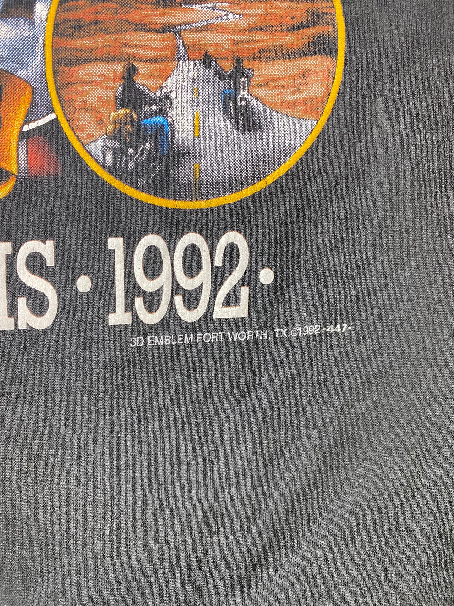 1992 Sturgis Survivors Graphic T-Shirt by Harley Davidson Motor Clothes