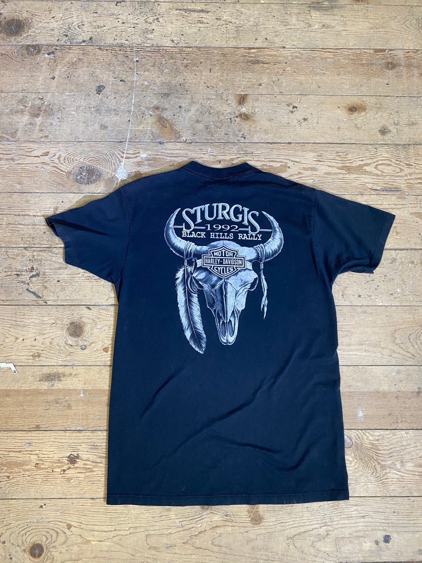 1992 Sturgis Survivors Graphic T-Shirt by Harley Davidson Motor Clothes