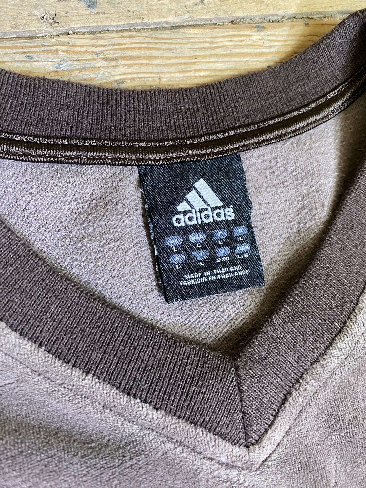 Y2K Era Queens III Brown Velour Jersey by Adidas