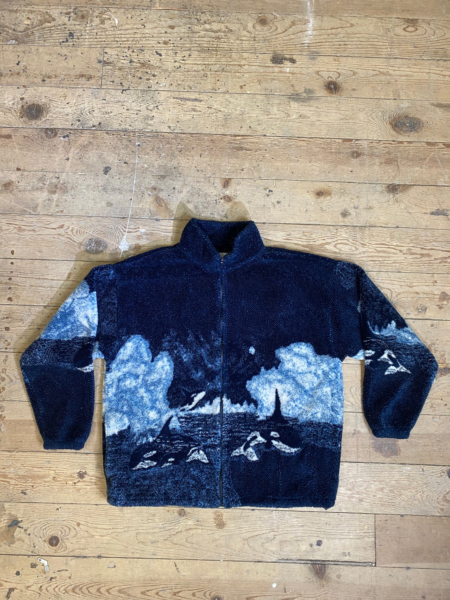 Vintage Orca Zip-Up Cozy Jacket by Black Mountain