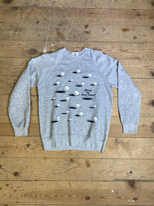 90's Drop in Any Time Golf Crewneck Sweater by Bassett-Walker BW