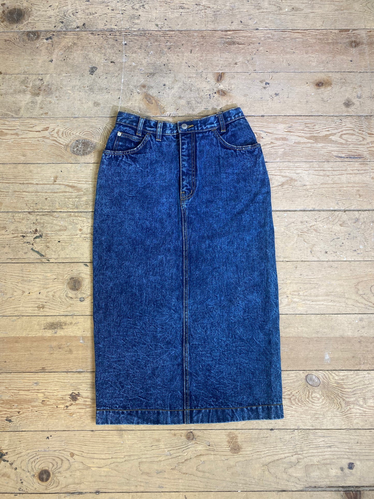 Vintage Acid Wash Denim Skirt by JORDACHE Basics