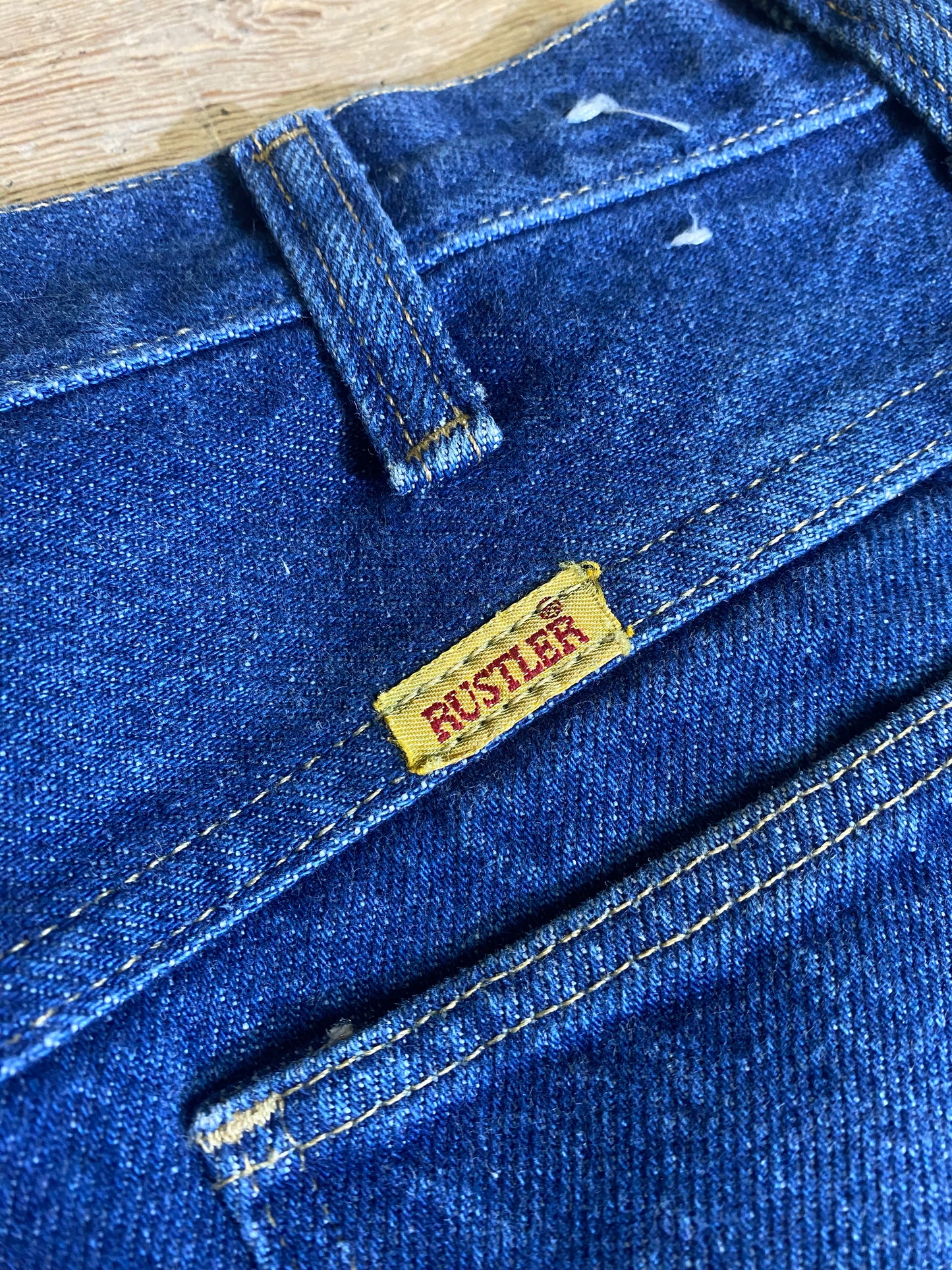 1980s Dark Wash Denim Jeans by Rustler