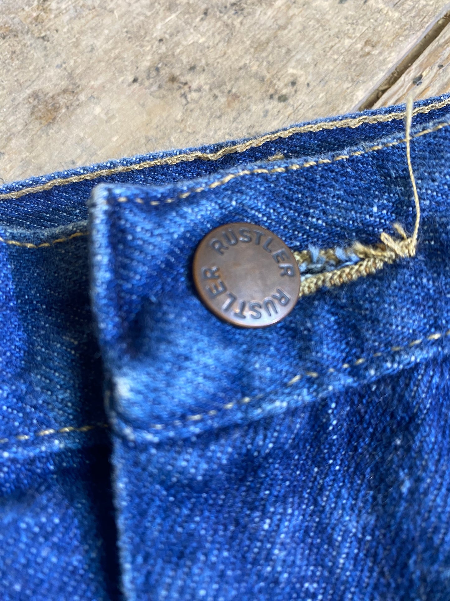 1980s Dark Wash Denim Jeans by Rustler