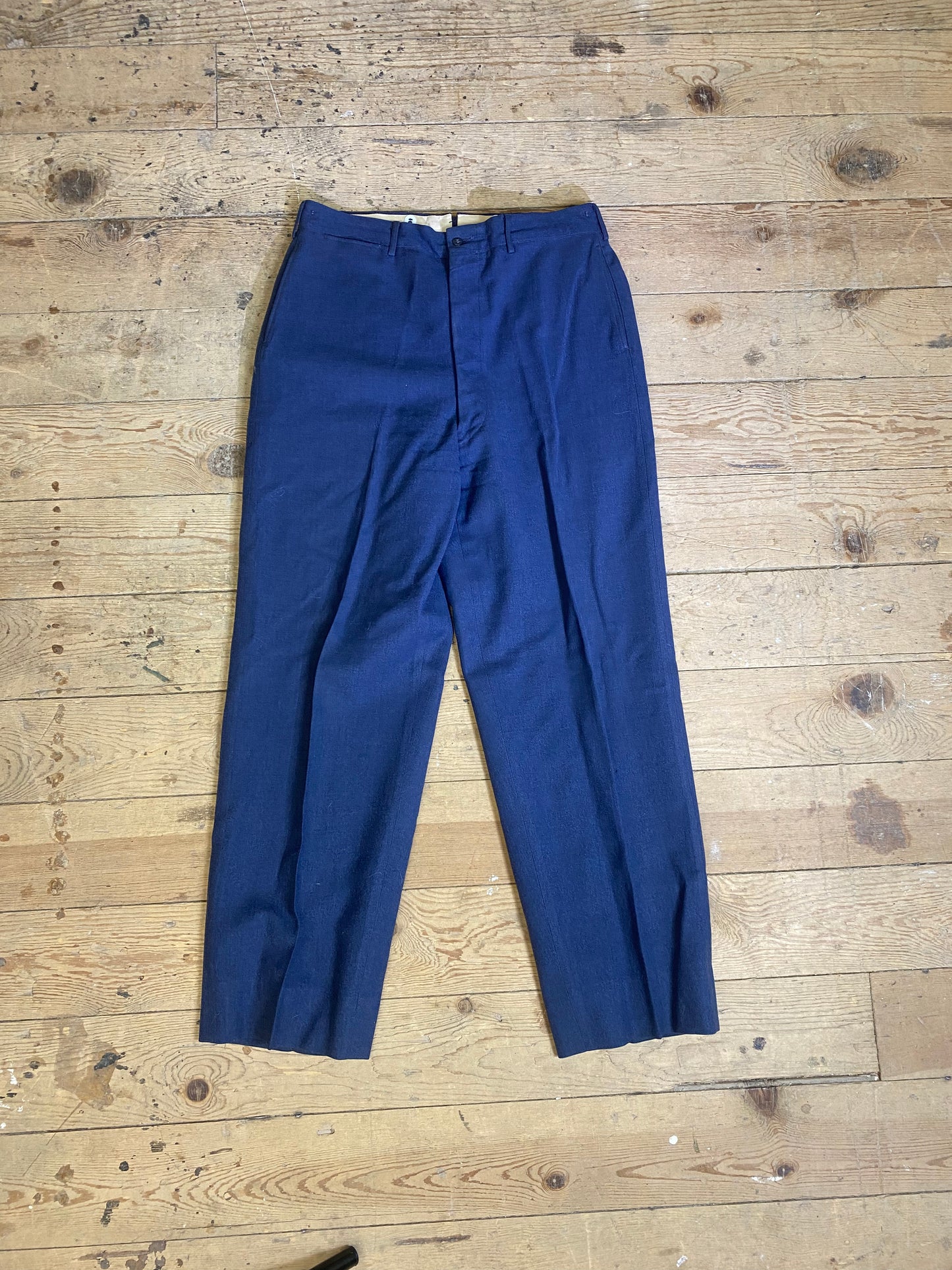 1950s-1960s U.S. Air Force 100% Wool Button Suspender Pants