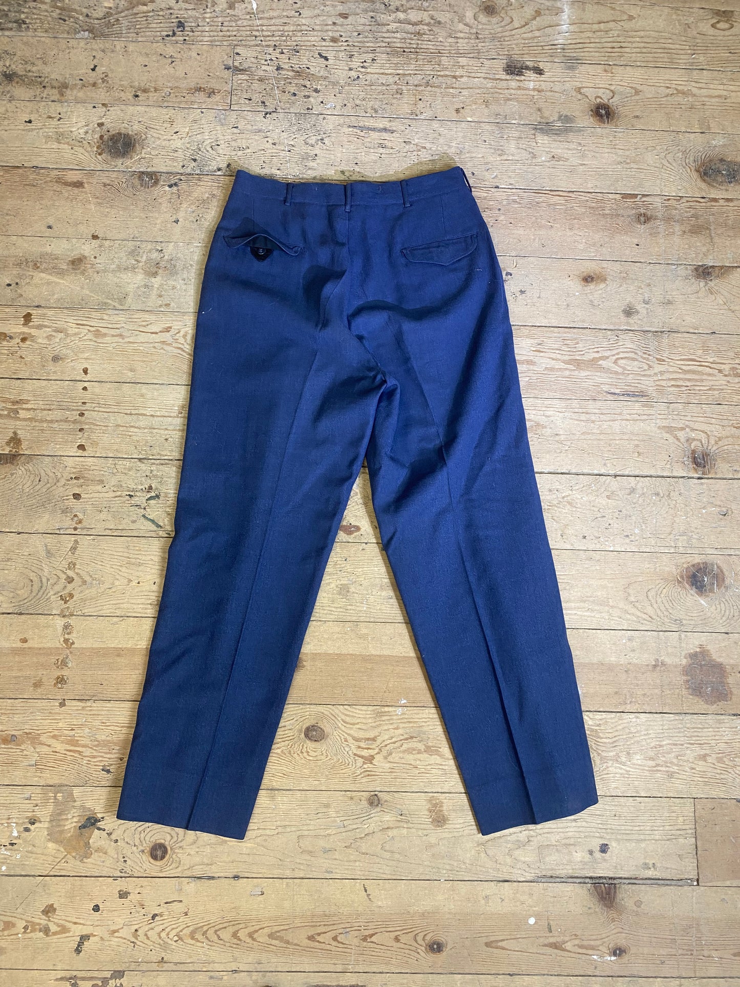 1950s-1960s U.S. Air Force 100% Wool Button Suspender Pants