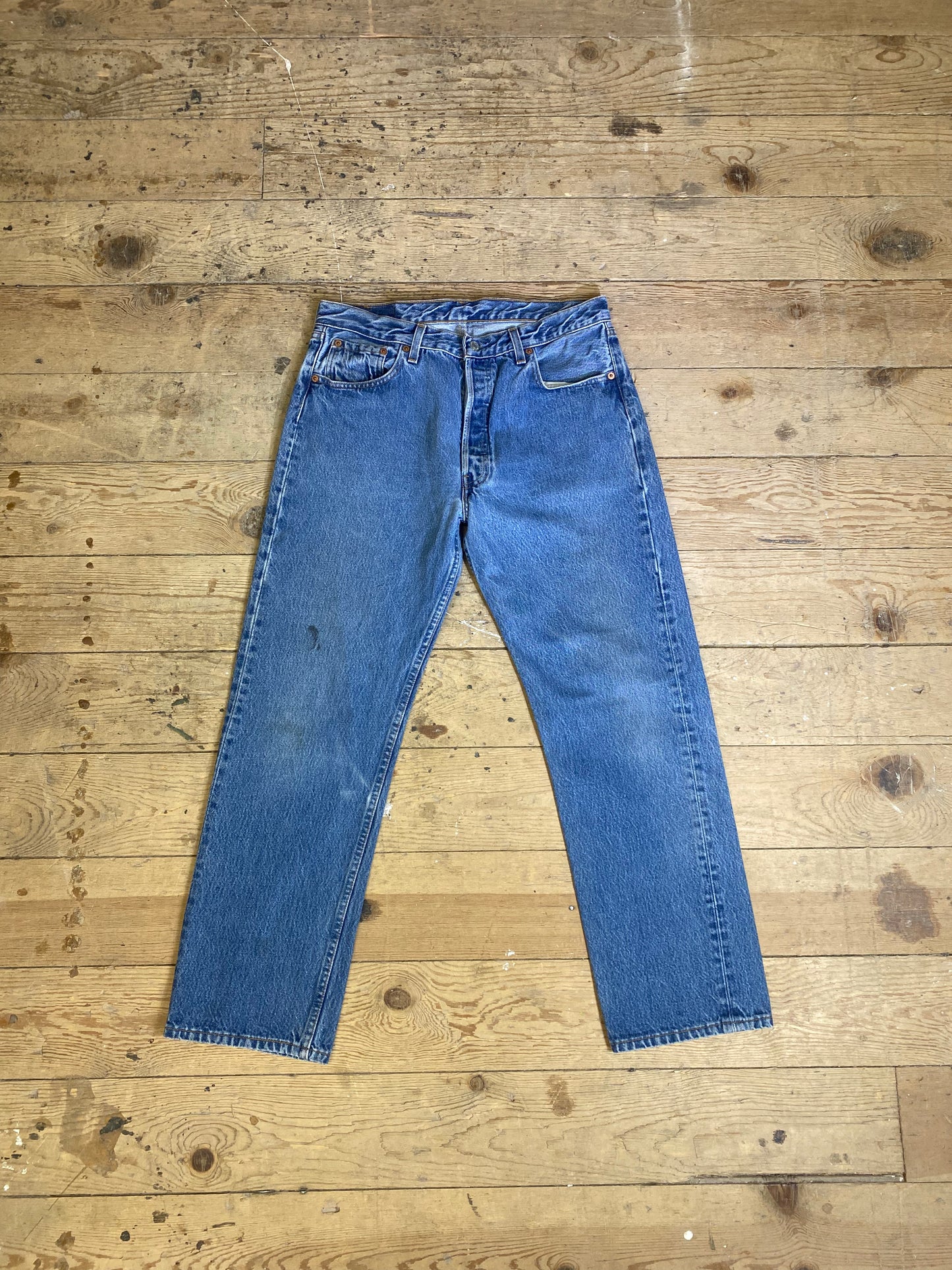 1990s 501 Mid-Wash Denim Jeans by LEVI'S