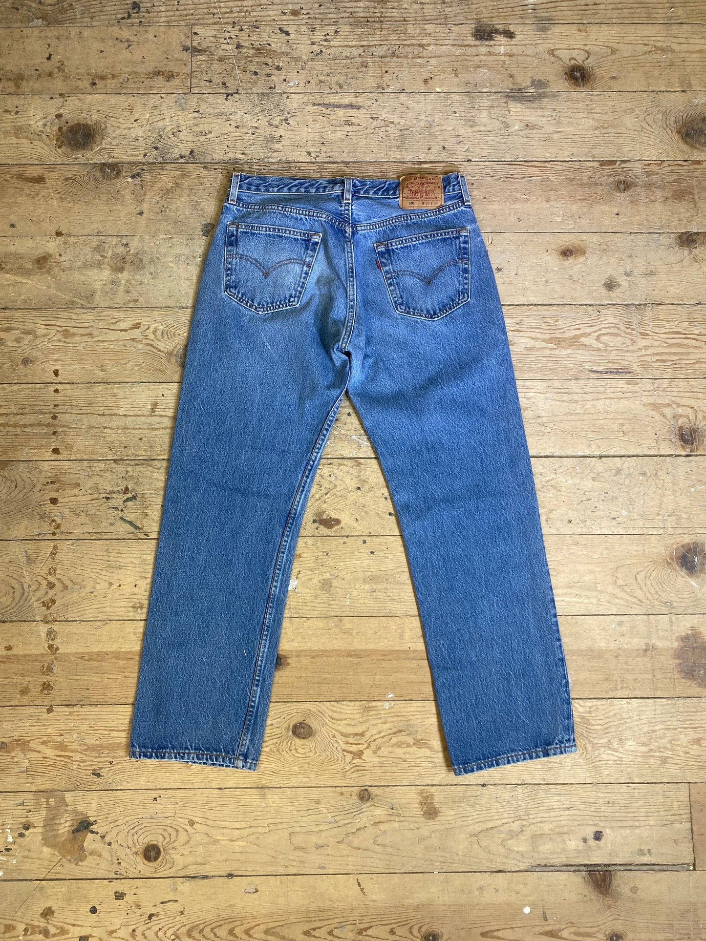 1990s 501 Mid-Wash Denim Jeans by LEVI'S