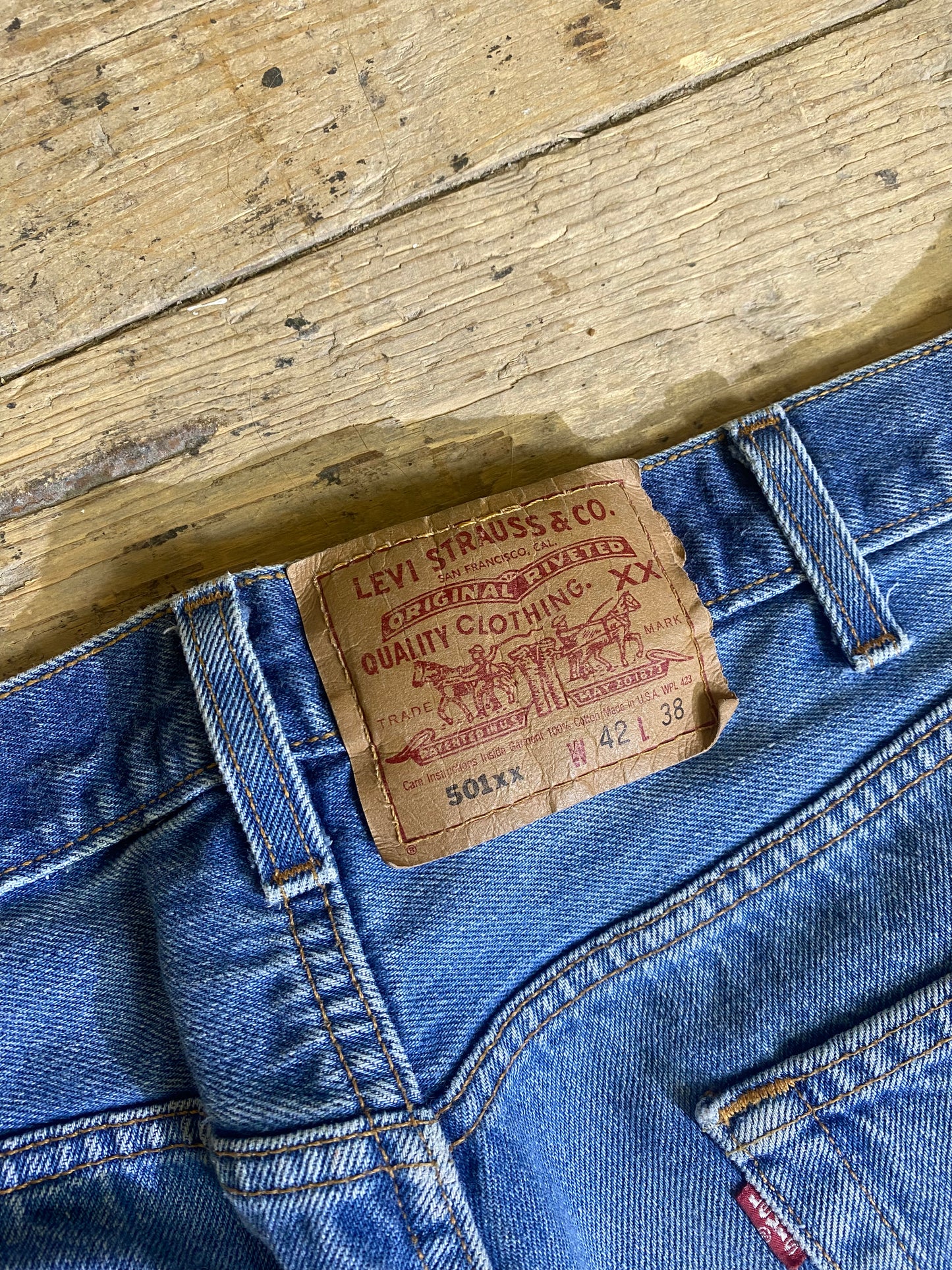 1990s 501XX Mid-Wash Denim Jeans by LEVI'S