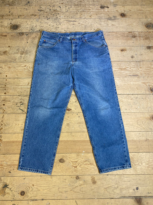 1990s Mid-Wash Denim Jeans by BRITTANIA JEAN CO.