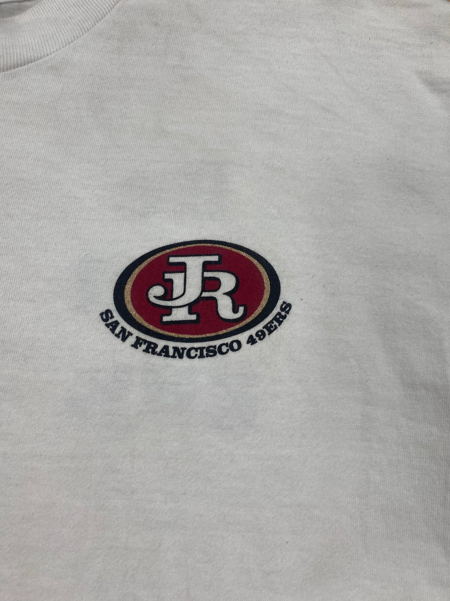 Vintage San Francisco 49ers Jerry Rice 100 Catch Club T Shirt by Hanes