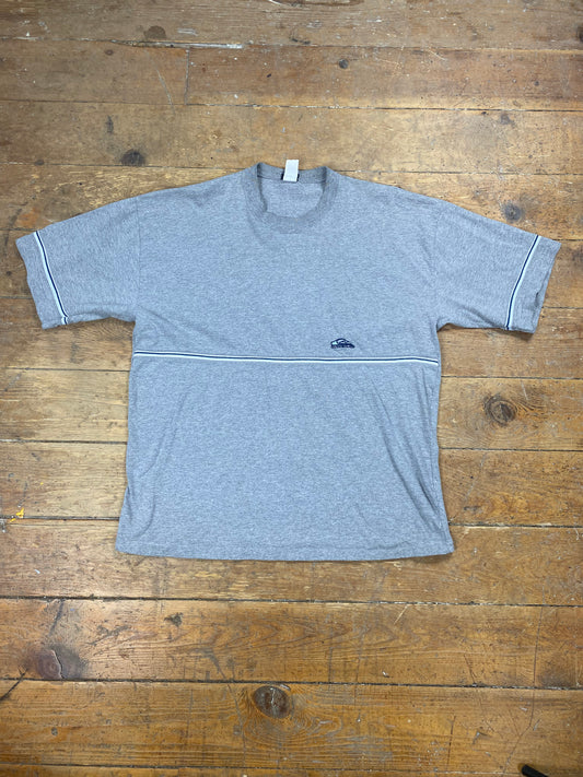 Y2K Era Gray Embroidered T Shirt by Quicksilver