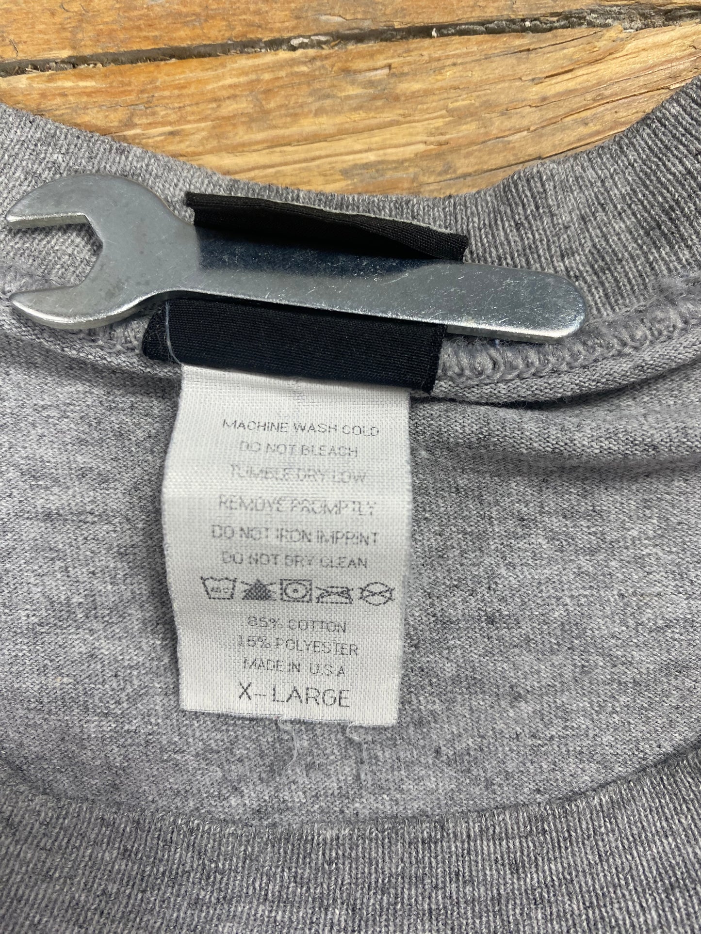 Y2K Era Gray Embroidered T Shirt by Quicksilver