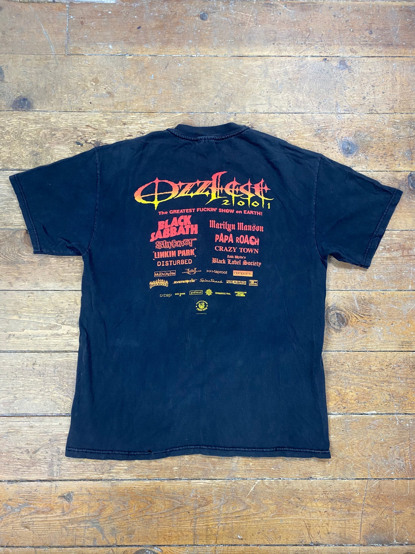 2001 Ozzfest Graphic T Shirt by Hanes