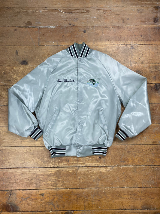 1990s Phoenix Bassmasters Nylon Bomber Jacket by West Ark